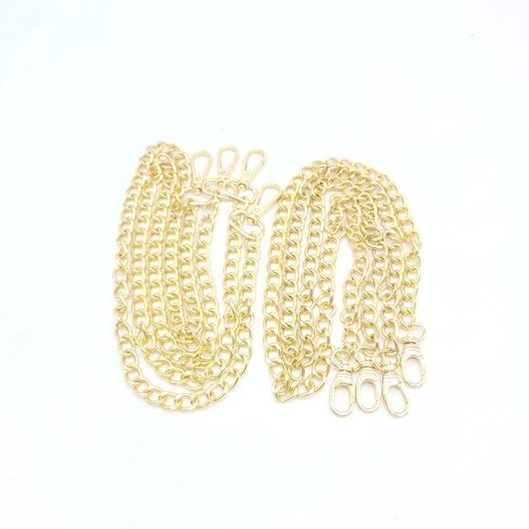 Two Gold Metal Chains Replacement - Picture 1 of 3